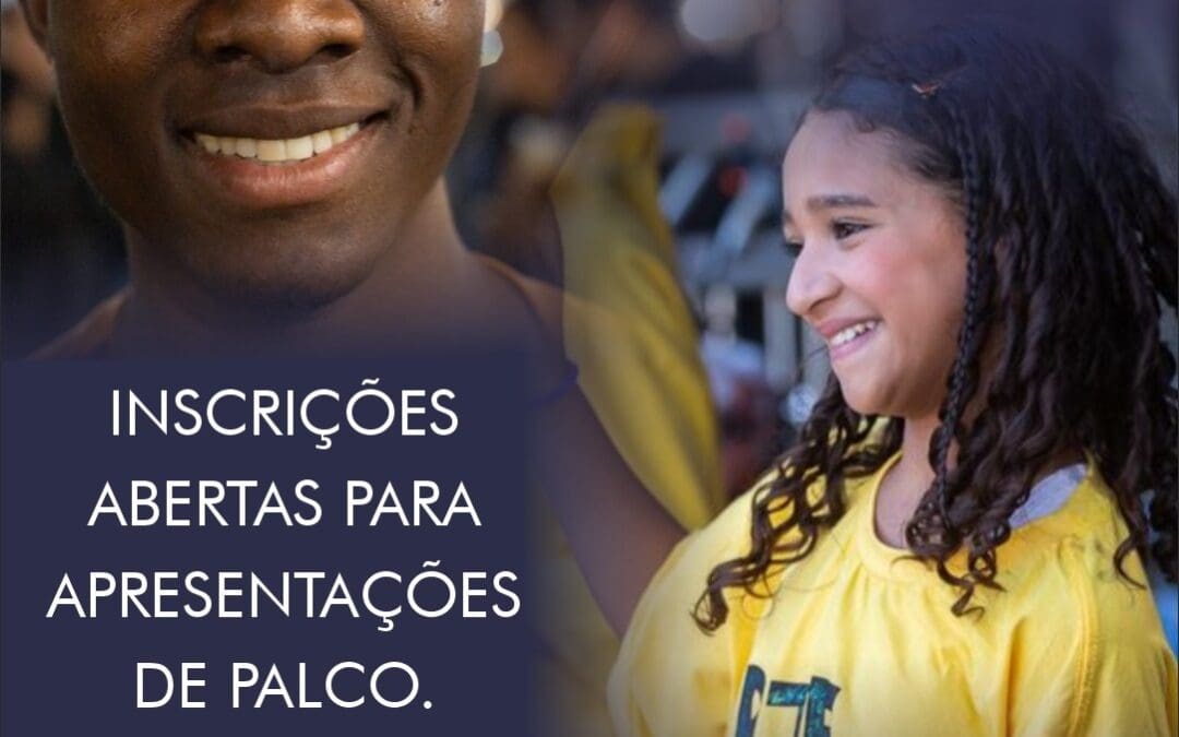 Inscrições abertas para apresentações de palco