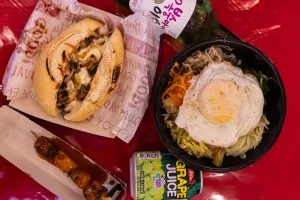 Foto da gastronomia de Coréia do Sul
