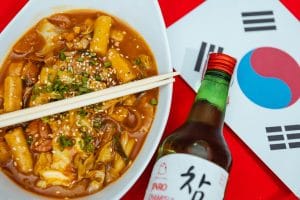 Foto da gastronomia de Coréia do Sul