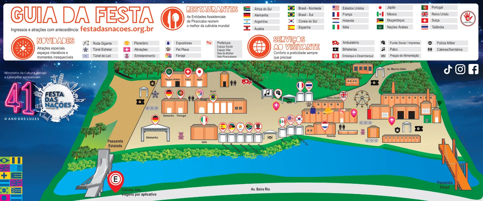 Guia da Festa — 41ª Festa das Nações de Piracicaba